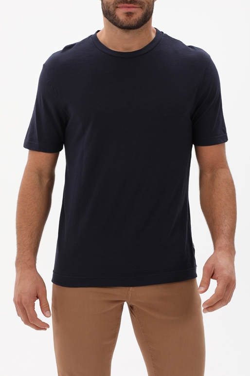 PENINSULA-Ανδρική κοντομάνικη μπλούζα PENINSULA 123-365-LINEN μπλε